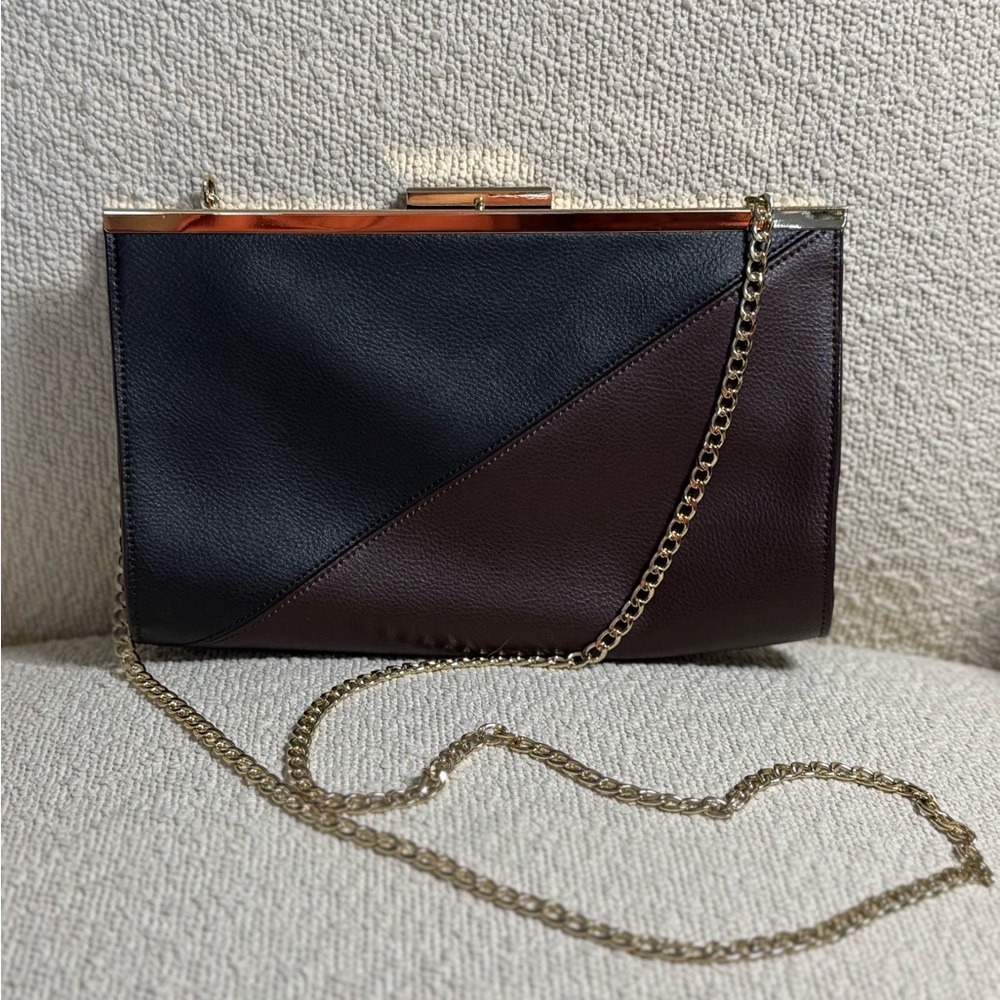 Halogen Genuine Leather Clutch – New with Tags
